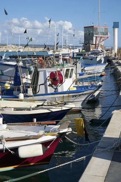 意大利西西里Marina Ragusa Ragusa省 2019年11月10日 港口的西西里木船 — 图库照片