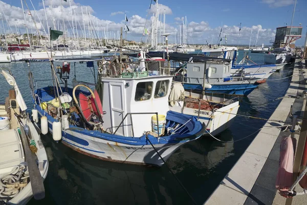 Italia Sicilia Marina Ragusa Provincia Ragusa Noviembre 2019 Barcos Pesqueros —  Fotos de Stock