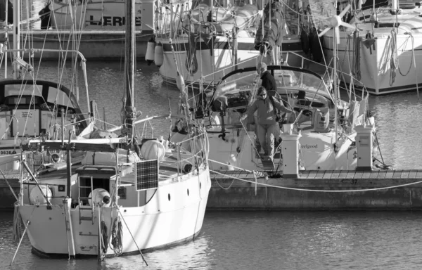 Italien Sizilien Mittelmeer Marina Ragusa Provinz Ragusa November 2019 Menschen — Stockfoto