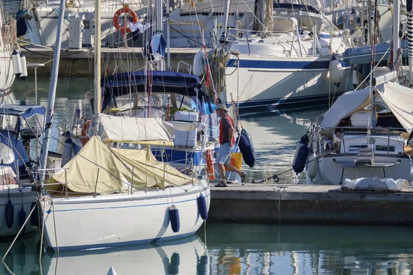 Italien Sizilien Mittelmeer Marina Ragusa Provinz Ragusa November 2019 Menschen — Stockfoto