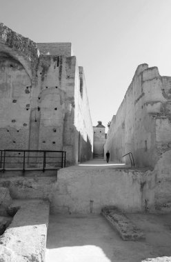 Fas, Marakeş, El Badii Sarayı, saraya misafir.