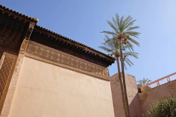 Maroc Marrakech Palais Des Tombes Saadiennes Vue Sur Palais — Photo