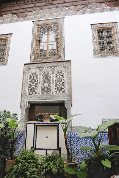 Marokkó Marrakech Kilátás Egy Szállodára Riad — Stock Fotó
