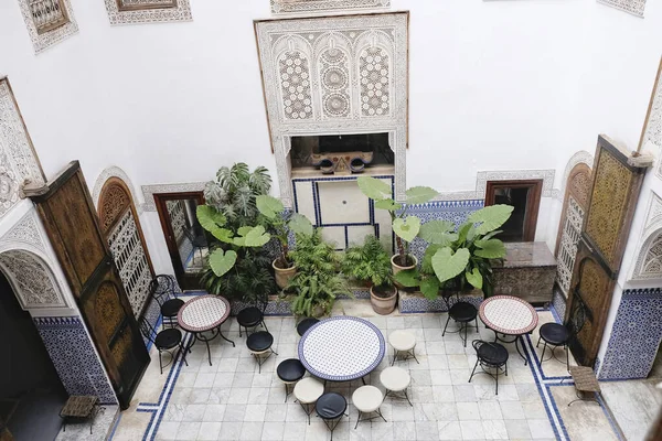 Marokkó Marrakech Kilátás Egy Szállodára Riad — Stock Fotó