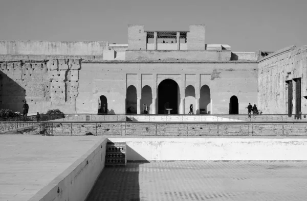 Morocco Marrakech Badii Palace Visitors Palace — Stock Photo, Image