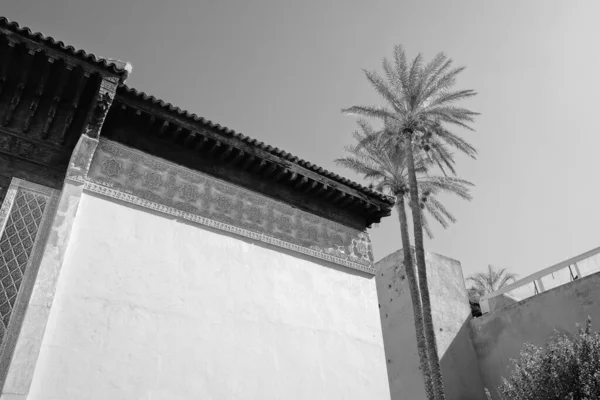 Marocco Marrakech Tombes Saadiennes Palace Vista Sul Palazzo — Foto Stock