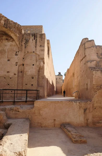摩洛哥 马拉喀什 Badii宫游客 — 图库照片