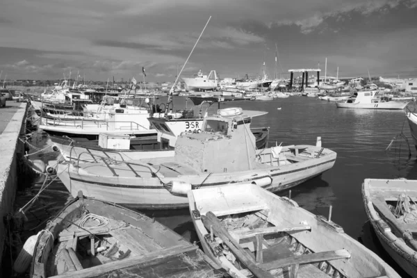 Italien Sizilien Portopalo Capo Passero November 2019 Lokale Fischerboote Hafen — Stockfoto