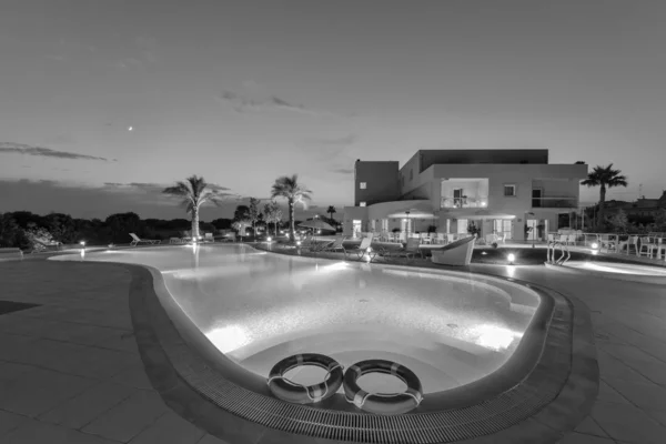 Italy Sicily Modica Ragusa Province July 2011 Hotel Swimming Pool — Stock Photo, Image