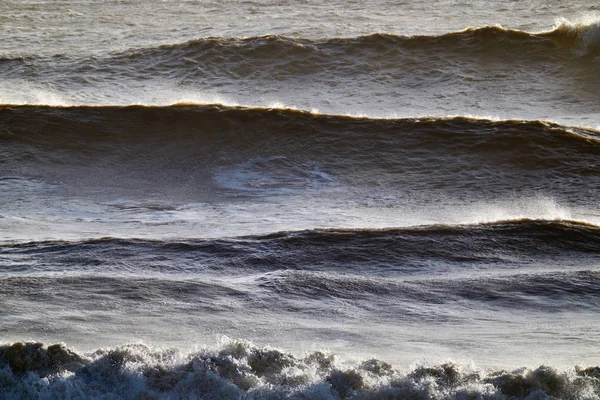 Italy Sicily Channel Rough Mediterranean Sea Winter — Stock Photo, Image