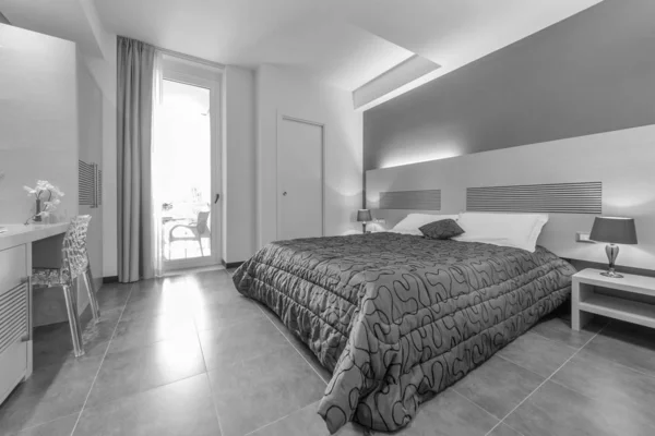 Talya Sicilya Modica Ragusa Eyaleti Eylül 2011 Hotel Yatak Odası — Stok fotoğraf
