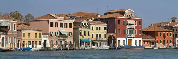 Talya Venedik Murano Adası Eylül 2011 Şehir Kanallarından Birinin Renkli — Stok fotoğraf