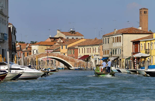 Talya Venedik Murano Adası Eylül 2011 Ada Kanallarından Birinin Görüntüsü — Stok fotoğraf
