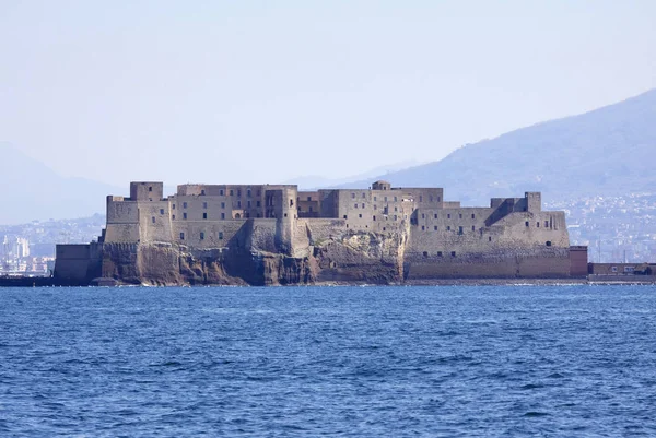 Itálie Kampánie Neapol Pohled Castel Dell Ovo Moře — Stock fotografie