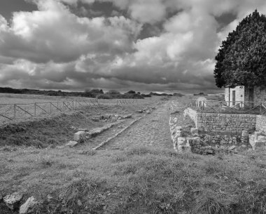 İtalya, Sicilya, Palazzolo Acreide (Syracuse Eyaleti), Yunan amfitiyatro kalıntıları