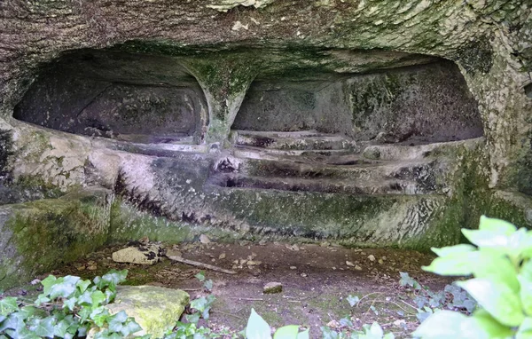 Italia Sicilia Palazzolo Acreide Provincia Siracusa Ruinas Griegas Del Anfiteatro — Foto de Stock