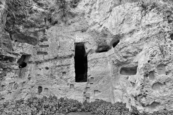 Italie Sicile Palazzolo Acreide Province Syracuse Ruines Amphithéâtre Grec Vue — Photo