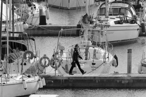 Italien Sizilien Mittelmeer Marina Ragusa Provinz Ragusa Januar 2020 Menschen — Stockfoto