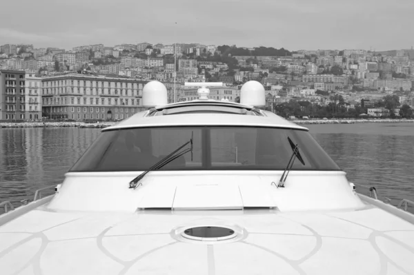 Italie Méditerranée Naples Yacht Luxe Dans Port — Photo