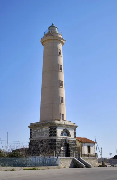 Italia Sicilia Mar Mediterráneo Licata Provincia Agrigento Vista Del Faro — Foto de Stock