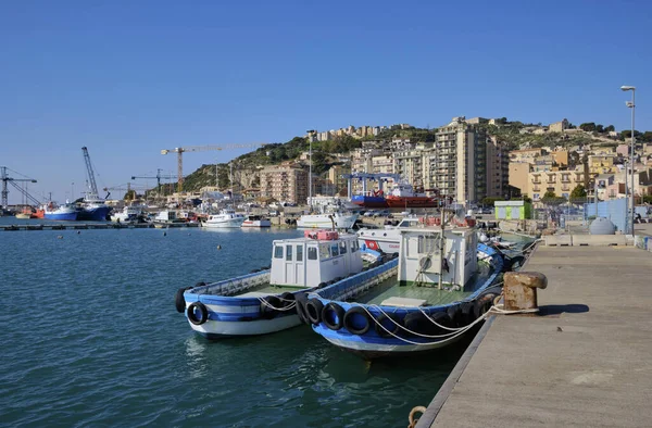Włochy Morze Śródziemne Sycylia Licata Prowincja Agrigento Stycznia 2020 Widok — Zdjęcie stockowe