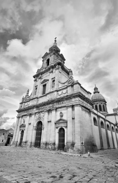 Italia Sicilia Comiso Provincia Ragusa Vista Fachada Iglesia Santa Maria —  Fotos de Stock