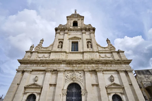 Italia Sicilia Comiso Provincia Ragusa Vista Fachada Iglesia Santa Maria — Foto de Stock