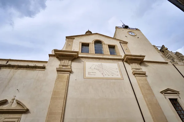 意大利西西里科米索 拉古萨省 Santa Maria Delle Stelle教堂立面景观 星光教堂圣玛丽 公元1125年 — 图库照片