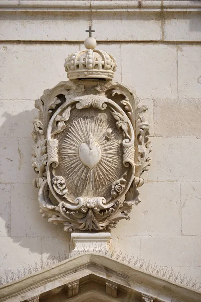 Itália Sicília Comiso Província Ragusa Vista Fachada Igreja Santa Maria — Fotografia de Stock