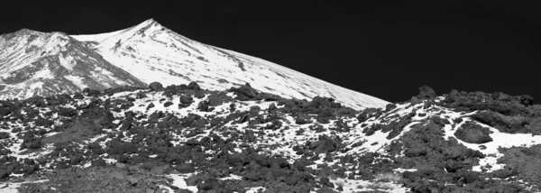 Italy Sicily View Volcano Etna Snow — Stock Photo, Image