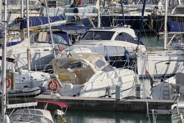 Italien Sizilien Mittelmeer Marina Ragusa Provinz Ragusa Januar 2020 Luxusyachten — Stockfoto