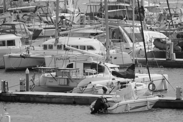 Italie Sicile Méditerranée Marina Ragusa Province Raguse Février 2020 Yachts — Photo