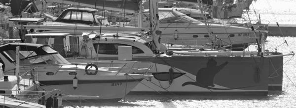 Italie Sicile Méditerranée Marina Ragusa Province Raguse Février 2020 Yachts — Photo