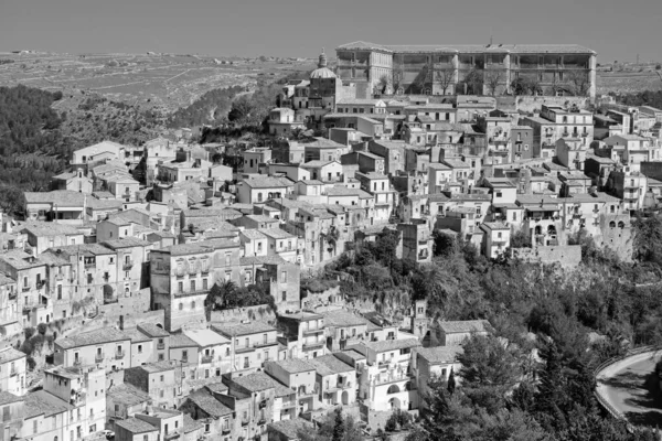 Talya Sicilya Ragusa Bla Barok Kasabasının Panoramik Manzarası — Stok fotoğraf