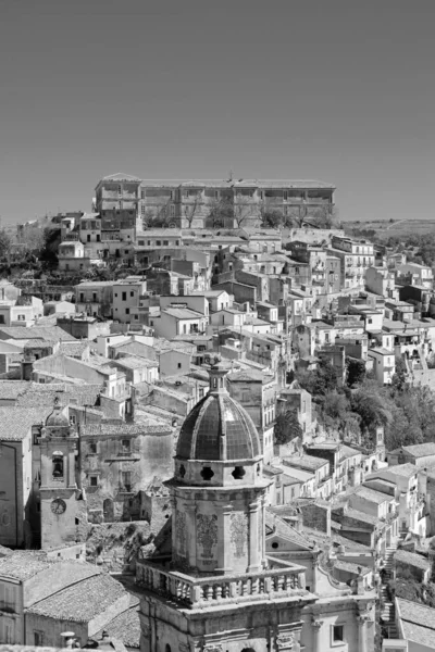 Italy Sicily Ragusa Ibla Panoramic View Baroque Town — Stock Photo, Image