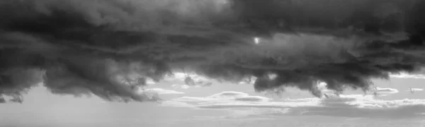 Italia Sicilia Mar Mediterraneo Nuvole Tempestose Sul Canale Sicilia Inverno — Foto Stock