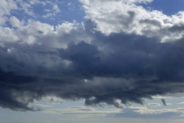 Italie Sicile Mer Méditerranée Nuages Orageux Sur Canal Sicile Hiver — Photo