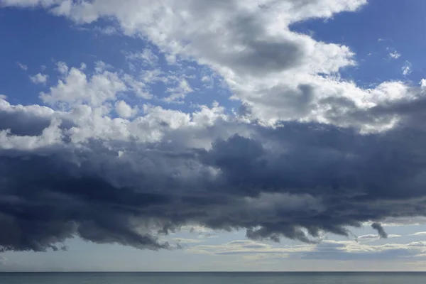 Italia Sicilia Mar Mediterráneo Nubes Tormentosas Canal Sicilia Invierno —  Fotos de Stock