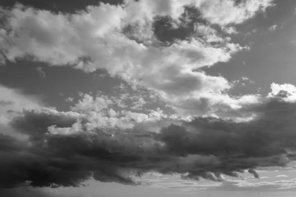 意大利 西西里 地中海 冬季西西里海峡上的风暴云 — 图库照片