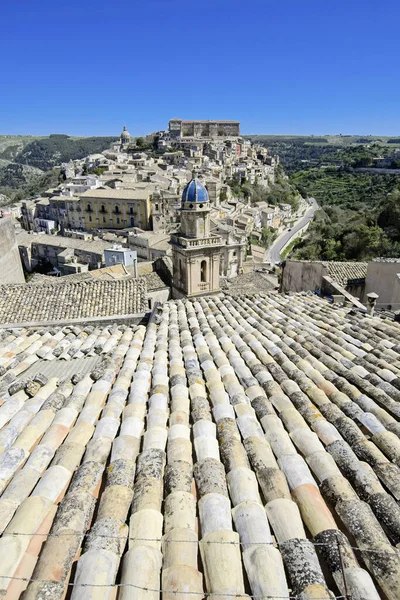 Italia Sicilia Ragusa Ibla Vista Panorámica Ciudad Barroca —  Fotos de Stock
