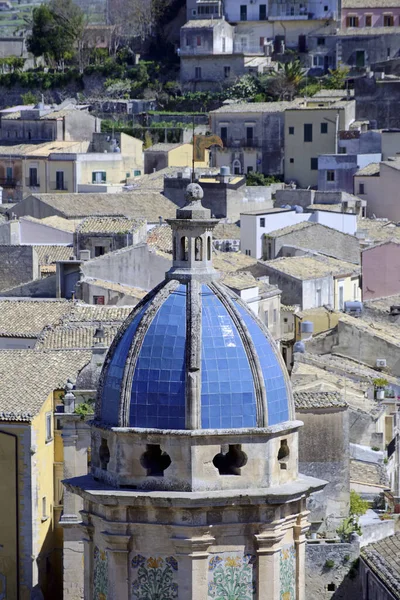 Talya Sicilya Ragusa Bla Barok Kasabasının Panoramik Manzarası — Stok fotoğraf