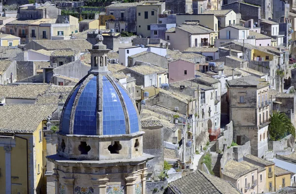 Italy Sicily Ragusa Ibla Panoramic View Baroque Town — Stock Photo, Image