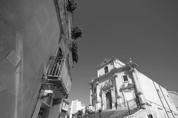 Itália Sicília Ragusa Ibla Vista Anime Sante Del Purgatorio Fachada — Fotografia de Stock