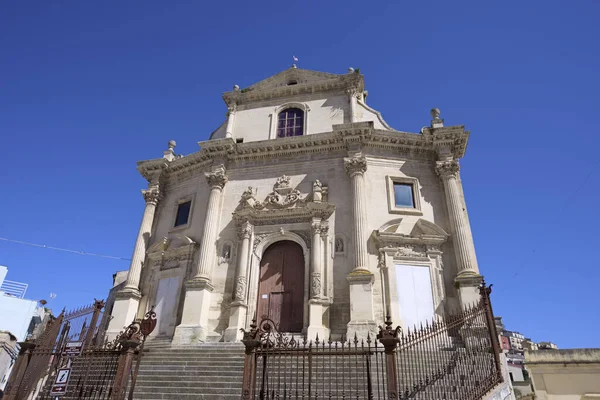 Italia Sicilia Ragusa Ibla Vista Fachada Iglesia Barroca Del Anime — Foto de Stock