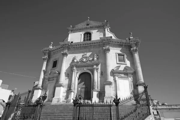 Italia Sicilia Ragusa Ibla Vista Fachada Iglesia Barroca Del Anime —  Fotos de Stock