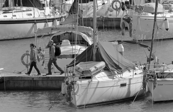 Itália Sicília Mar Mediterrâneo Marina Ragusa Província Ragusa Março 2020 — Fotografia de Stock