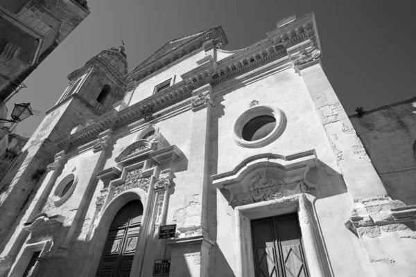 Włochy Sycylia Ragusa Ibla Widok Barokową Fasadę Kościoła Santa Maria — Zdjęcie stockowe