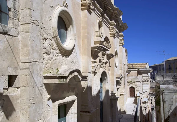 Italia Sicilia Ragusa Ibla Veduta Della Chiesa Santa Maria Dell — Foto Stock