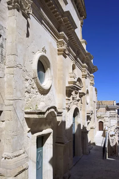 イタリア シチリア島 ラグーザ イブラ サンタ マリア デッラ イトリア教会バロック様式のファサード Xii Century — ストック写真