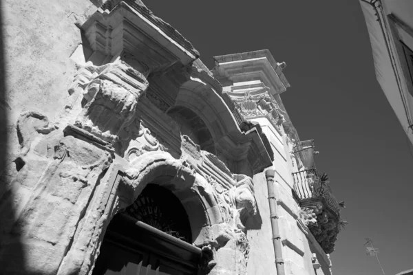 Itália Sicília Ragusa Ibla Fachada Barroca Edifício — Fotografia de Stock
